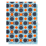 Orla Kiely Set of 2 Tea Towels - Scallop Flower Sky