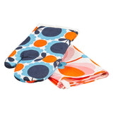 Orla Kiely Tea Towel and Oven Mitt Set - Butterfly Stem