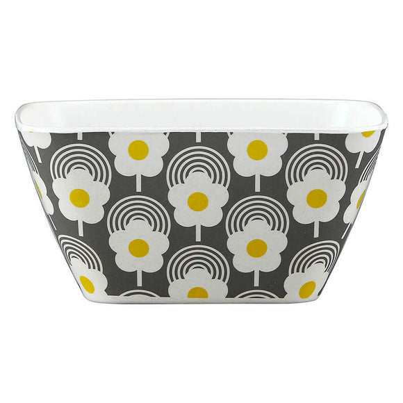Orla Kiely Bamboo Bowl - Lollipop Flower Graphite