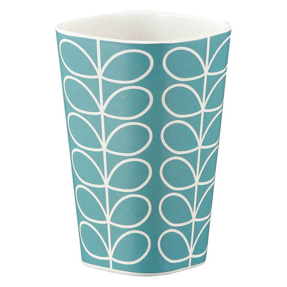 Orla Kiely Bamboo Tumbler - Linear Stem Sky