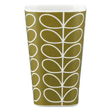Orla Kiely Bamboo Tumblers - Linear Stem Dark Moss (Set of 6)