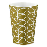 Orla Kiely Bamboo Tumblers - Linear Stem Dark Moss (Set of 4)