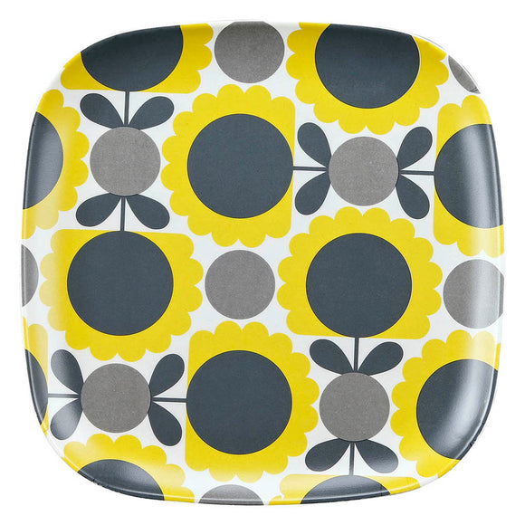 Orla Kiely Bamboo Side Plate - Scallop Flower Dandelion