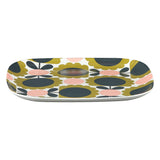 Orla Kiely Bamboo Side Plate - Scallop Flower Forest