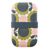 Orla Kiely Bamboo 2-Tier Lunch Box - Scallop Flower Forest
