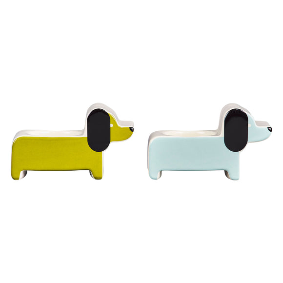 Orla Kiely Set of 2 Ceramic Egg Cups - Dachshund