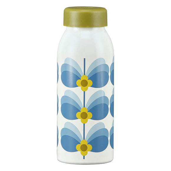 Orla Kiely 500ml Insulated Bottle - Butterfly Stem Sky