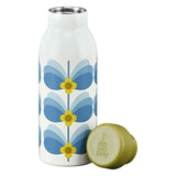 Orla Kiely 500ml Insulated Bottle - Butterfly Stem Sky