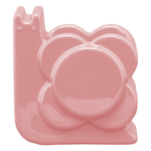 Orla Kiely Ceramic Snail Shaped Planter - Bubblegum (Pink)