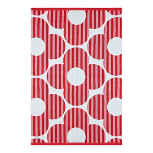 Orla Kiely Towel - Optical Flower Red/Pink