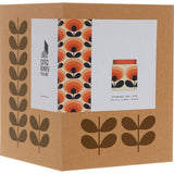 Orla Kiely Ceramic Storage Jar with Lid (1 Litre) - 70s Oval Flower Orange