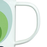Orla Kiely Enamel Mug (500ml) - 70s Oval Flower Apple (Green)