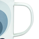 Orla Kiely Enamel Mug (500ml) - 70s Oval Flower Slate (Grey)