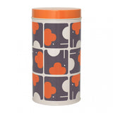 Orla Kiely Set of 3 Storage Tins/Canisters - Assorted Animals (Elephant, Owl, Hen)