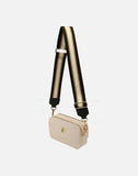 Alice Wheeler London Ladies Vegan Faux Leather Pimlico Camera Cross Body Bag - Cream