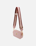 Alice Wheeler London Ladies Vegan Faux Leather Pimlico Camera Cross Body Bag - Pink
