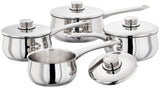 Stellar 1000 4 Piece Stainless Steel Saucepan Set (S6A1)