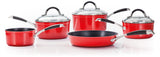 Stellar 5 Piece Forged Saucepan Set Non-Stick Ruby Red (S3C1R)