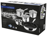 Stellar 7000 5 Piece Stainless Steel Draining Saucepan Set (S7C1D)