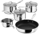Stellar 7000 5 Piece Stainless Steel Draining Saucepan Set (S7C1D)