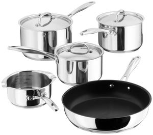 Stellar 7000 5 Piece Stainless Steel Saucepan Set (S7C1)