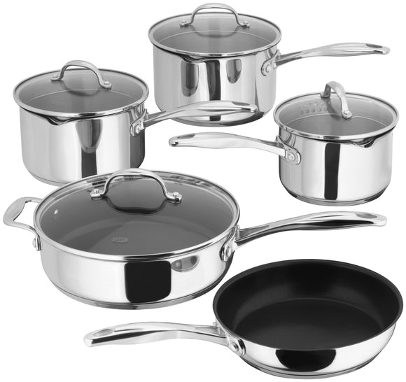 Stellar 7000 5 Piece Stainless Steel Draining Saucepan Set (S7C4D)