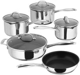 Stellar 7000 5 Piece Stainless Steel Draining Saucepan Set (S7C4D)