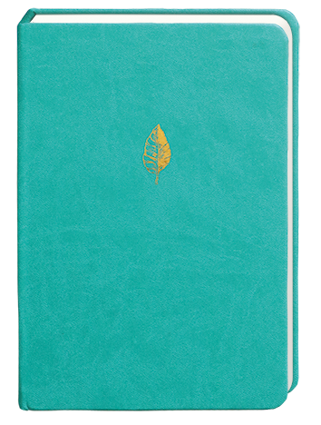 Sky & Miller - Leaf Teal Notebook