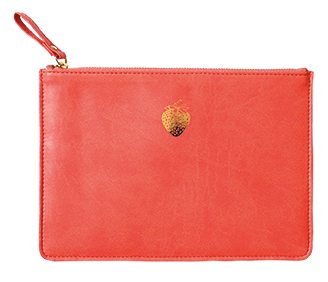 Sky & Miller - Strawberry Coral Pouch