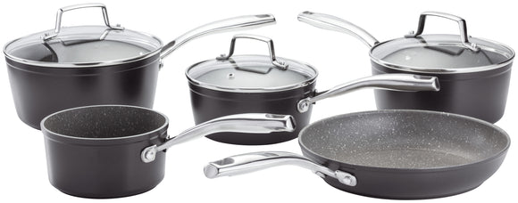 Stellar Rocktanium 5 Piece Non-Stick Saucepan Set (SPC1)