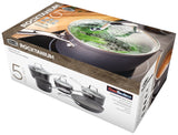Stellar Rocktanium 5 Piece Non-Stick Saucepan Set (SPC1)