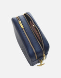 Alice Wheeler London Ladies Vegan Faux Leather Soho Camera Cross Body Bag - Navy (Design 2)
