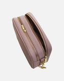 Alice Wheeler London Ladies Vegan Faux Leather Soho Camera Cross Body Bag - Pink
