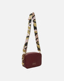 Alice Wheeler London Ladies Vegan Faux Leather Soho Camera Cross Body Bag - Plum (Design 2)