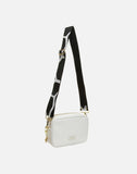Alice Wheeler London Ladies Vegan Faux Leather Soho Camera Cross Body Bag - White