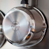Stellar Stay Cool 4 Piece Draining Saucepan Set Non-Stick (SLB2)