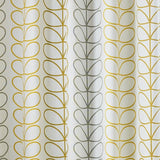 Orla Kiely Trio Stem Ochre Eyelet Lined Curtains