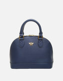 Alice Wheeler London Ladies Vegan Faux Leather Windsor Handbag - Navy Blue